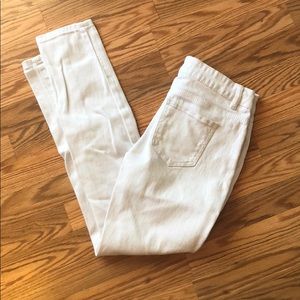 White ripped skinny jeans
